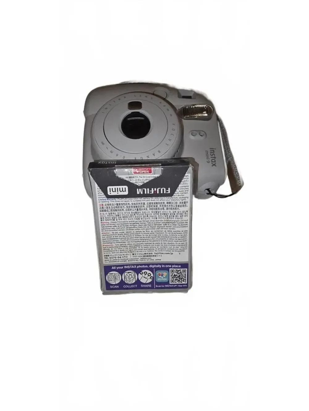 Fujifilm Instax Mini 9 Instant Camera - White w/film